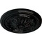 Ekena Millwork Wigan Ceiling Medallion, Hand-Painted Black Pearl, 16"OD x 2 1/4"P CM16WGBPS - alternate 3